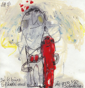 Alexandra Huber, Art Brut Künstlerin, Verlag Galerie Horst Dietrich, Berlin "kleine Stärke – grosse Schwäche" (Alexandra Huber, Art Brut Künstlerin, Verlag Galerie Horst Dietrich, Berlin)